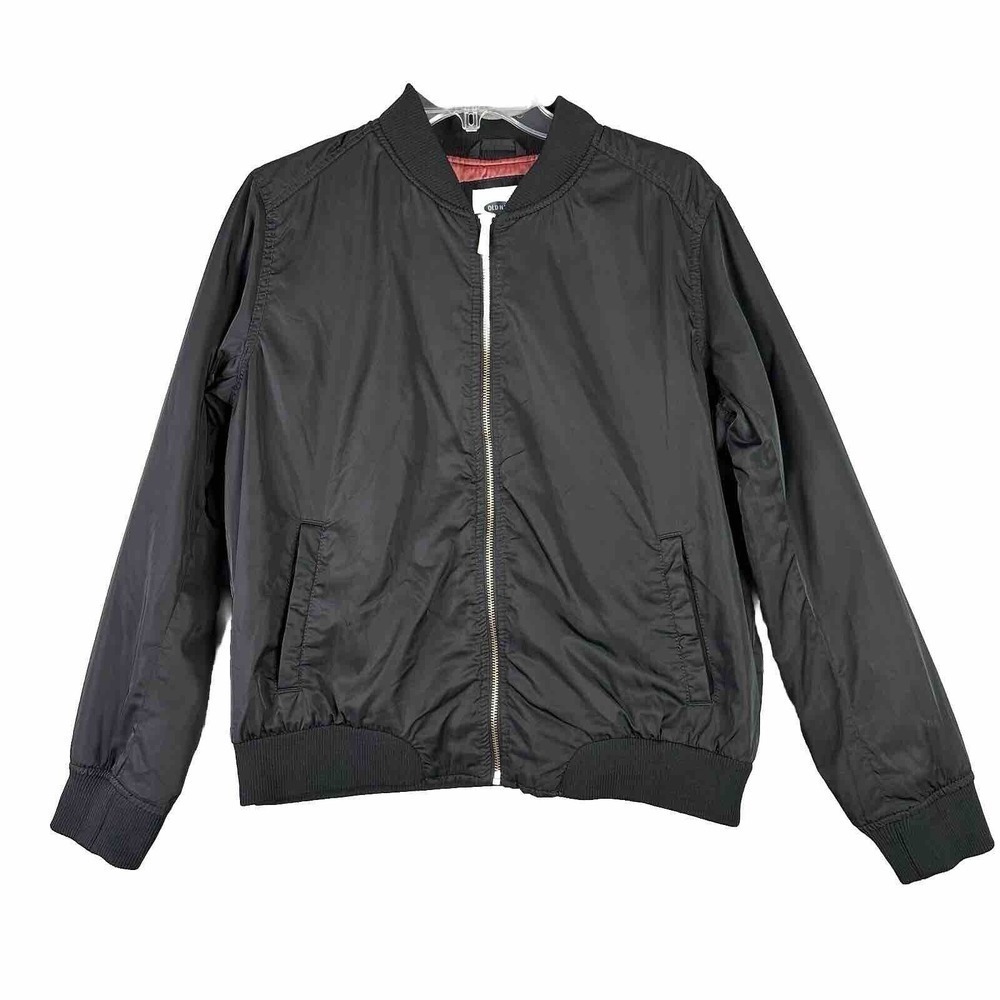 Old Navy Bomber Jacket Women Sz Large Mid-weight Minimalist Classic Soft Cozy